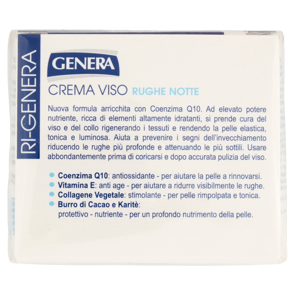 Genera Ri-Genera Crema Viso Q10 Rughe Notte 50 ml